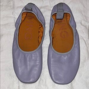 Mango Lavender Flats with Orange Insole